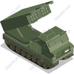 Military Mobile Rocket Launcher