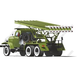 Military Truck with Missile Launcher