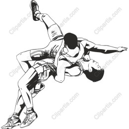 Dynamic Wrestling Action