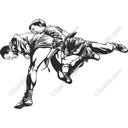 Dynamic Wrestling Action