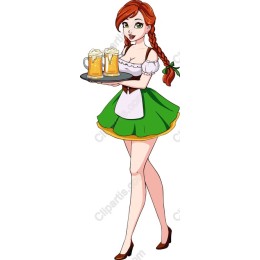 Charming Beer Waitress
