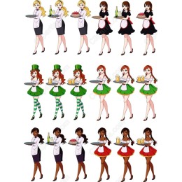 Charming Waitress Set