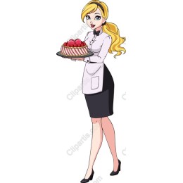 Charming Baker with Cake