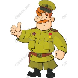 Playful Cartoon Soldier
