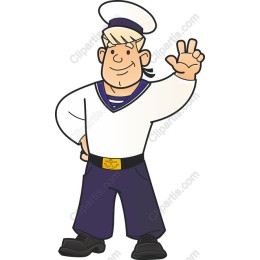 Cheerful Sailor Character
