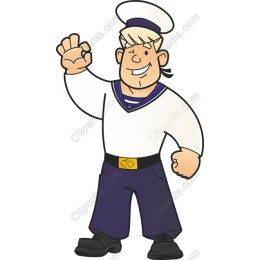 Cheerful Sailor Character