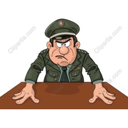 Animated Military Officer