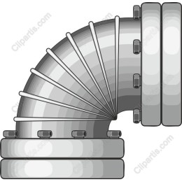 Curved Metallic Pipe
