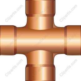 Copper Pipe Cross