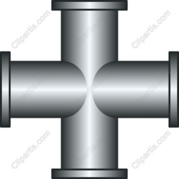 Metallic Cross Pipe Fitting