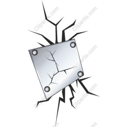 Cracked Metal Sign