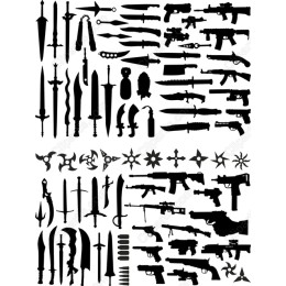  Weapons Clipart Set - Bundle