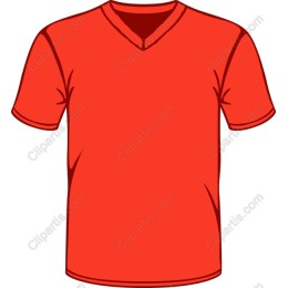 Vibrant Red V-Neck T-Shirt