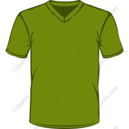 Stylish Green V-Neck T-Shirt