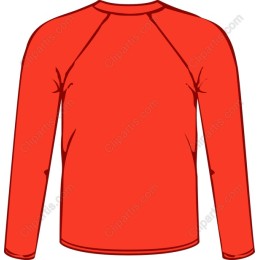 Vibrant Red Long-Sleeve Sports Shirt