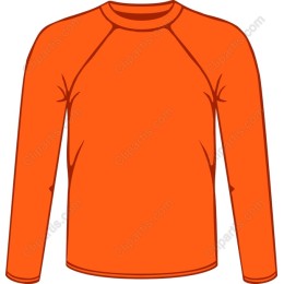 Vibrant Orange Long-Sleeve T-Shirt