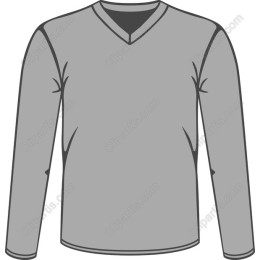 Classic V-Neck Long Sleeve Shirt
