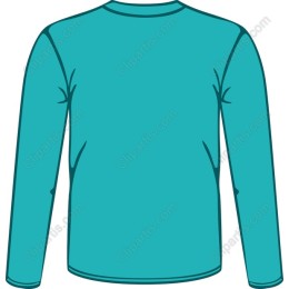 Vibrant Turquoise Long Sleeve T-Shirt