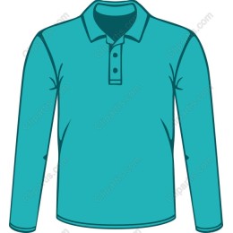 Trendy Long-Sleeve Polo Shirt
