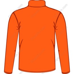 Vibrant Orange Long-Sleeve Turtleneck