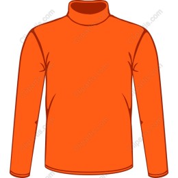 Vibrant Orange Turtleneck