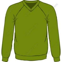 Green V-Neck Sweater