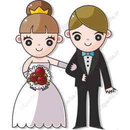 Charming Bride and Groom