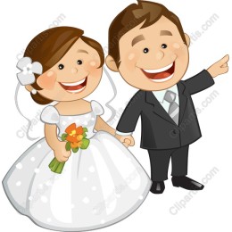 Joyful Wedding Couple