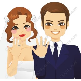 Joyful Wedding Couple