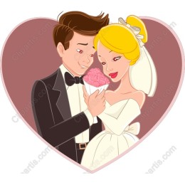 Charming Bride and Groom Wedding