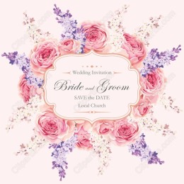 Floral Elegance Wedding Invitation
