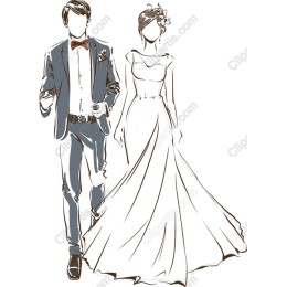 Elegant Wedding Couple
