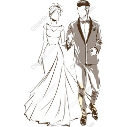 Elegant Bride and Groom