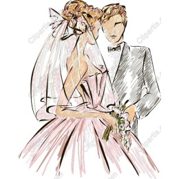 Elegant Wedding of Bride and Groom