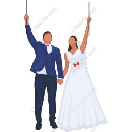 Joyful Wedding Couple