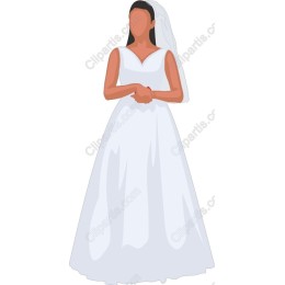 Elegant Bride in White Gown