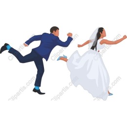 Joyful Bridal Chase