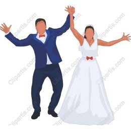 Joyful Wedding Couple