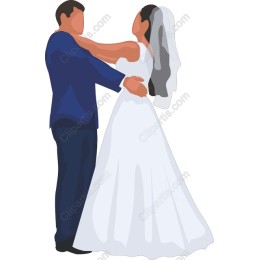 Elegant Wedding Couple Dancing