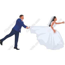 Playful Bride and Groom