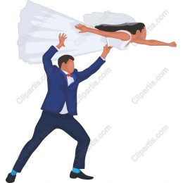 Joyful Wedding Embrace