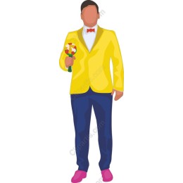 Dapper Gentleman with Bouquet