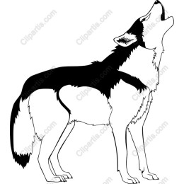 Majestic Howling Wolf
