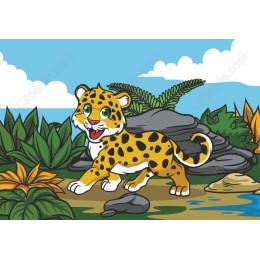 Playful Jaguar Cub