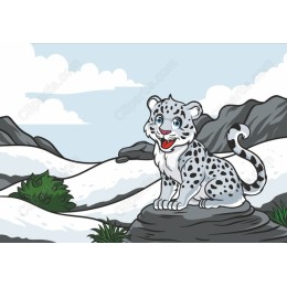 Charming Snow Leopard Cub