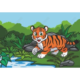 Playful Tiger Cub