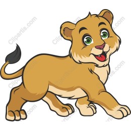 Playful Lion Cub