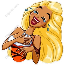 Joyful Blonde Character