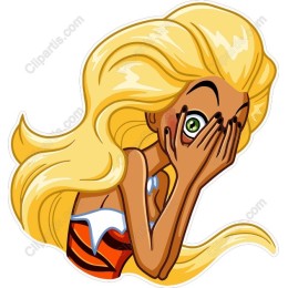 Playful Blonde Cartoon