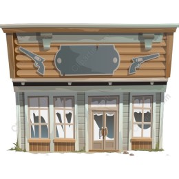 Rustic Old Western Saloon